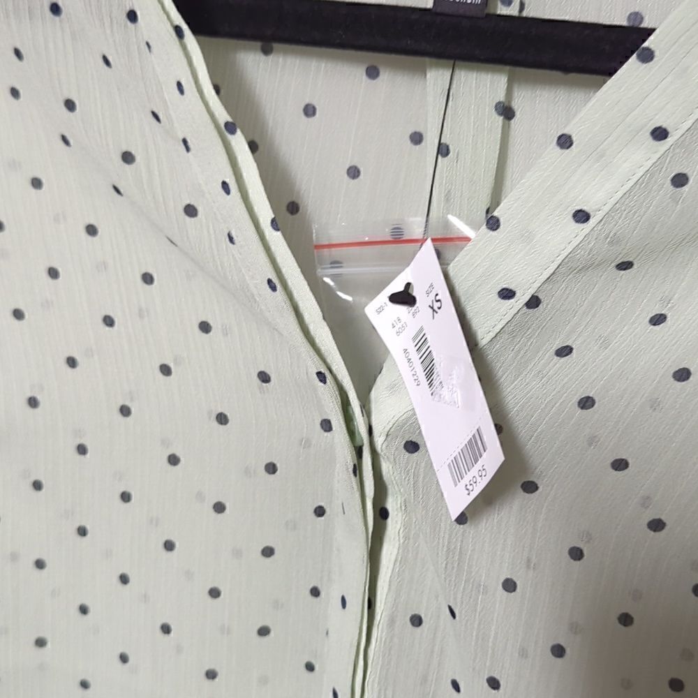 The Limited Green Blouse NWT - Picture 3 of 7